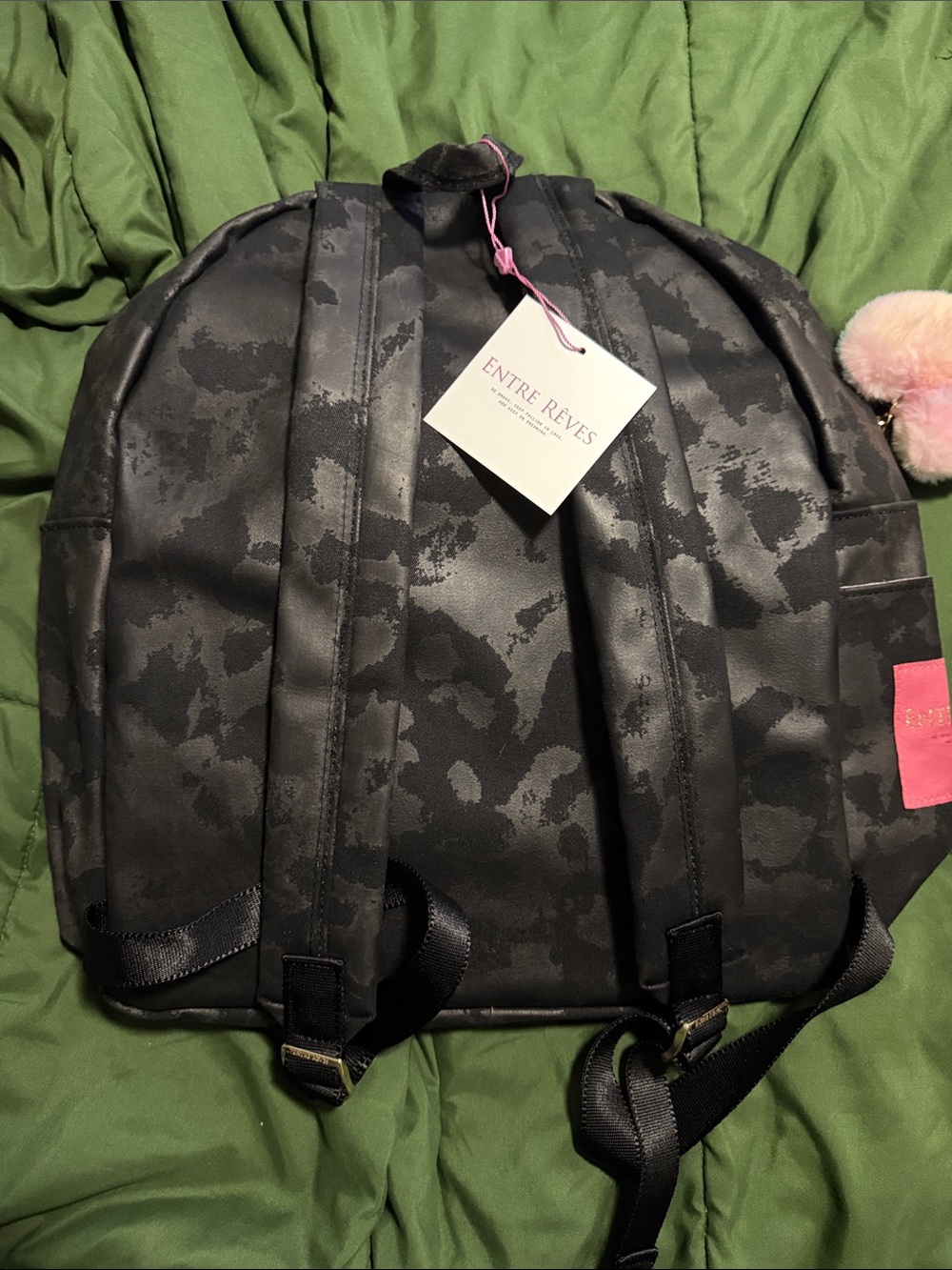 'This Is Now' Black Embroidered Backpack - Picture 3 of 5